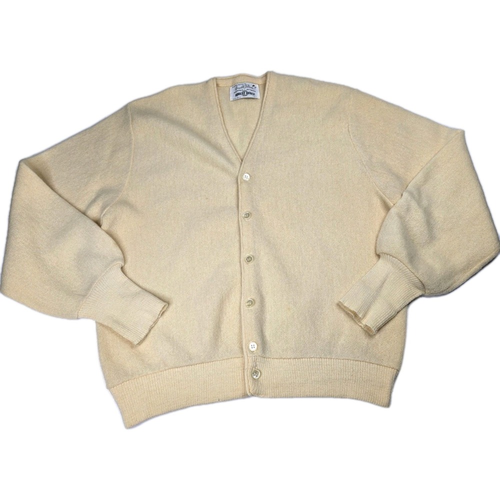 Vintage Arnold Palmer Robert Bruce Alpaca Wool Cardigan Sweater Men's Large Golf